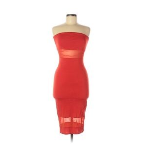 ASOS Red Strapless Dress
